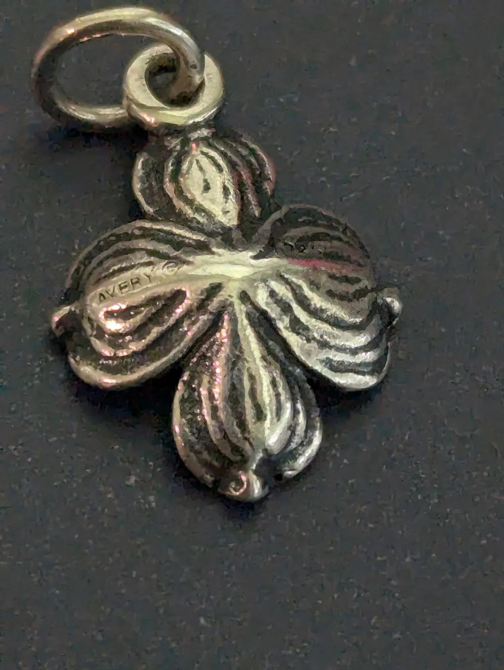 Retired James Avery Dogwood Charm - Picture 2 of 2